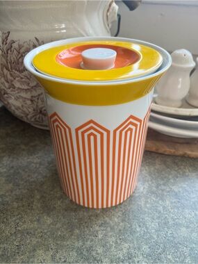 Jonathan Adler Happy Chic Retro Canister, 7.5” tall